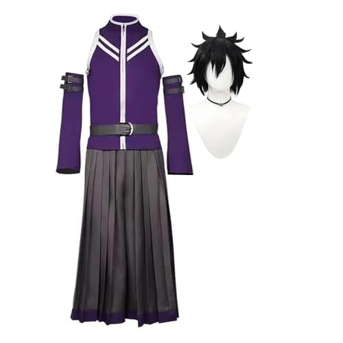 Anjinguang Graues Fullbuster-Cosplay-Kostüm, Anime, Lila, Cosplay-Kleid, Uniform, Hemd, Faltenrock, komplettes Set, Halloween-Party-Outfit Anjinguang Graues Fullbuster-Cosplay-Kostüm, Anime, Lila, Cosplay-Kleid, Uniform, Hemd, Faltenrock, komplettes Set, Halloween-Party-Outfit von Anjinguang