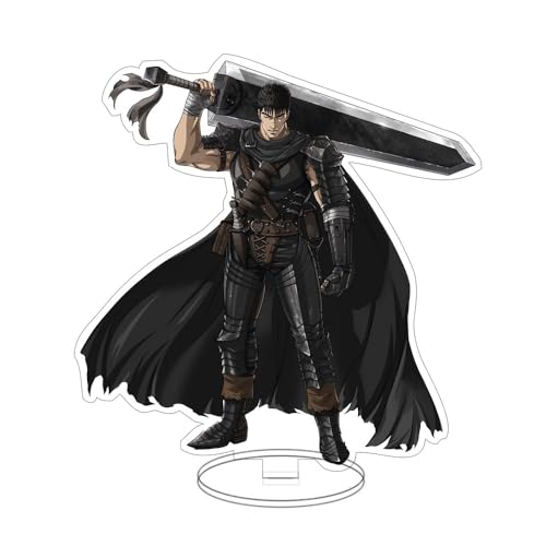 Anjinguang Guts Figur Anime Acryl Ständer Figur Griffith/Guts Figuren Stand Modell Manga Merch für Display Desktop Ornament Sammlerstücke von Anjinguang