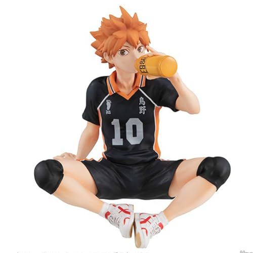 Anjinguang Haikyuu Figur Hinata Syouyou/Kageyama Statue Nudelstopper Figur Modell 10 cm Haikyuu!!! Figur Sammlerstück PVC Sitzende Pose Skulptur Desktop Ornament Hinata Shoyo-c von Anjinguang