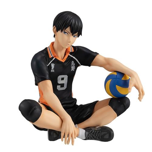 Anjinguang Haikyuu Figur Hinata Syouyou/Kageyama Statue Nudelstopper-Figur Modell 10 cm Haikyuu Figur Sammlerstück PVC Sitzpose Skulptur Desktop Ornament von Anjinguang