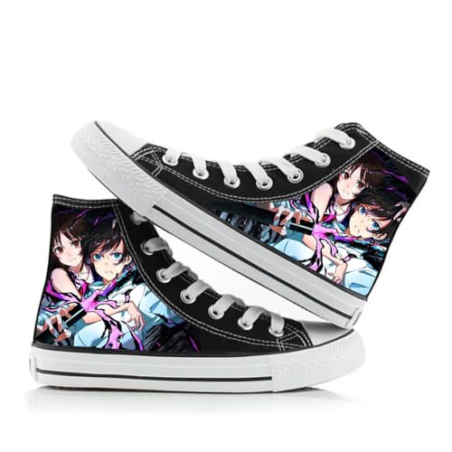 Anjinguang JJK Schuhe,Anime Gojo Satoru Schuhe,Geto Suguru Cosplay High Top Canvas Schuhe Turnschuhe Casual Sportschuhe für Erwachsene Teens von Anjinguang