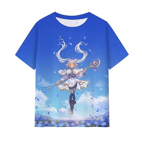 Anjinguang Kinder Anime T Shirt Frieren: Beyond Journey's End Manga Sousou no Frieren T-Shirt Casual Summer Tee Short Sleeve Pullover Tops Jungen Mädchen Anjinguang Kinder Anime T Shirt Frieren: Beyond Journey's End Manga Sousou no Frieren T-Shirt Casual Summer Tee Short Sleeve Pullover Tops Jungen Mädchen von Anjinguang