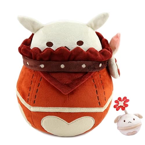 Anjinguang Klee Bomb Plüschkissen Klee Jumpy Dumpty Anime Stofffigur, Spielfigur, Plüschfigur, Wurfkissen, Kuschelkissen, Zuhause, Sofa, Dekoration, 40 cm (mit kleinem Anhänger) von Anjinguang