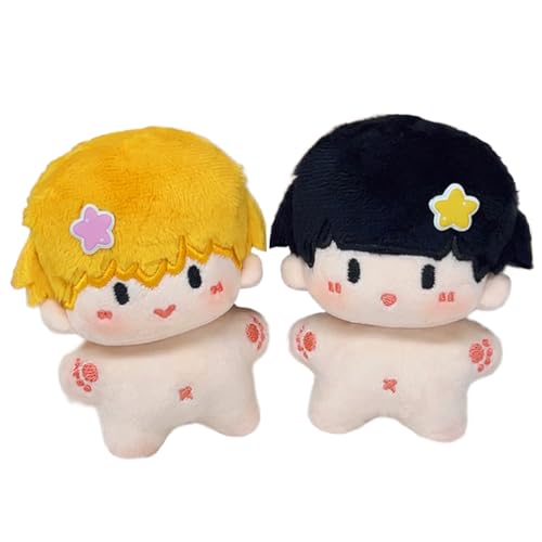 Anjinguang Mob Psycho 100 Plüsch 12 cm Mob Plushie Reigen Arataka Plüschfigur Niedlich Gefüllte Wurfkissen Plüsch Anhänger Geburtstagsgeschenk für Fans von Anjinguang