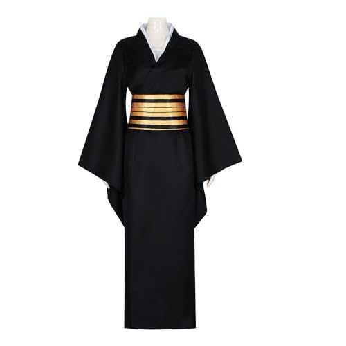 Anjinguang Nakime Cosplay Kostüm Anime Charakter Nakime Cosplay Perücke Kimono Uniform Kleid Maske Outfit Role Play Frauen Anzug für Halloween Party Dress Up von Anjinguang