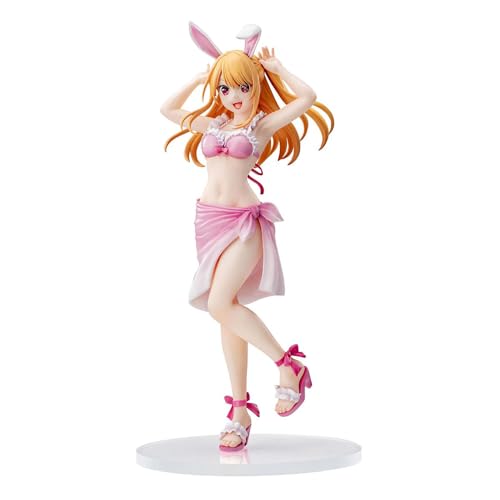 Anjinguang Oshi no Ko Figur Hoshino Rubi Anime Badeanzug Bunny Styling Actionfigur PVC Figur Statue Cartoon Modell Desktop Dekoration Sammlerstück 18 cm von Anjinguang