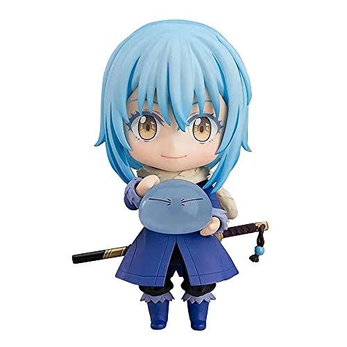 Anjinguang Rimuru Tempest Figur, Tensei Shitara Suraimu Datta Ken, bewegliche und gesichtsverändernde niedliche Mini-Figur, Dekoration, Geschenk, 10 cm von Anjinguang