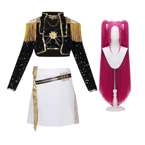 Anjinguang Rumi Cosplay Kostüm, Anime Charakter Zoey/Mira Cosplay Mädchen Gruppe Bühnenuniform Komplettes Set Halloween Karneval Party Outfits Anjinguang Rumi Cosplay Kostüm, Anime Charakter Zoey/Mira Cosplay Mädchen Gruppe Bühnenuniform Komplettes Set Halloween Karneval Party Outfits von Anjinguang