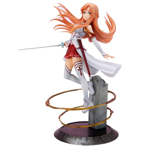 Asuna Yuuki Figur Asuna Figur Anime Charakter Action Figur 21cm PVC Cartoon Figuren Sammlerstück Statue Modell Desktop Ornament Tischdekoration von Anjinguang