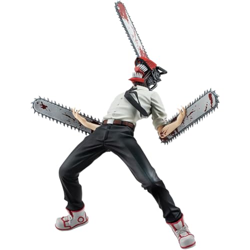 Chainsaw Man Denji Figur Statue,Lachende Denji Action Figure Anime Sammelfiguren Sonderausgabe Modell Desktop Dekoration Geschenke 18cm PVC von Anjinguang