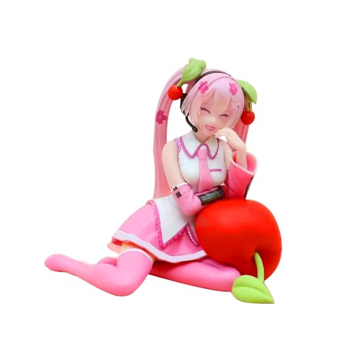 Cherry Miku Anime Figures Pink Miku Figure 12cm Sitting Figuren Cartoon Desktop Ornament PVC Statue Collection Geschenke Cherry Miku Anime Figures Pink Miku Figure 12cm Sitting Figuren Cartoon Desktop Ornament PVC Statue Collection Geschenke von Anjinguang