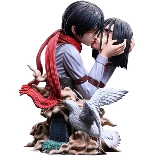 Eren Jaeger Figur Anime Eren Jaeger Action Figure Büste Skulptur Raumdekoration Desktop Figuren Statue Modell Figurine Sammelgeschenke PVC 22cm von Anjinguang