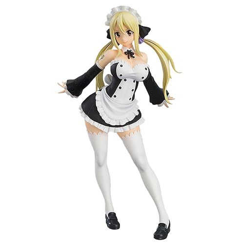 Fairy Tail Figur Lucy Heartfilia Actionfigur, PVC Anime Figur Dienstmädchen Figur Cartoon Charakter Modell Statue Schreibtisch Ornament Sammlerstück Geschenk 16,5 cm von Anjinguang