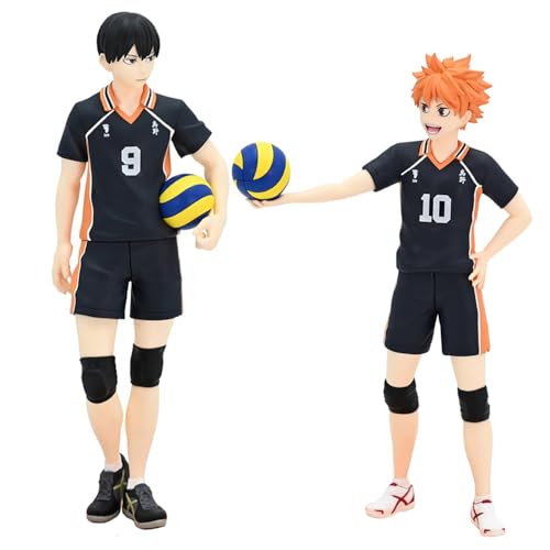 Anjinguang Haikyuu Actionfigur Shoyo Hinata/Tobio Kageyama 18 cm Sammlerstück Desktop Dekoration Kuchen Topper Geschenke von Anjinguang