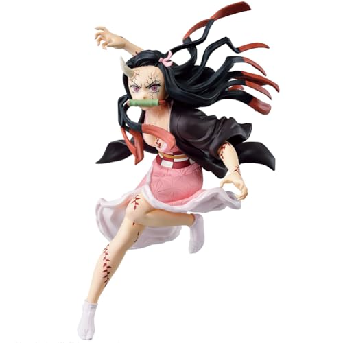 Kamado Nezuko Figur 13cm Anime Charakter Kampf Form Action Figur PVC Modell Statue Manga Sammelfigur für Dekoration von Anjinguang