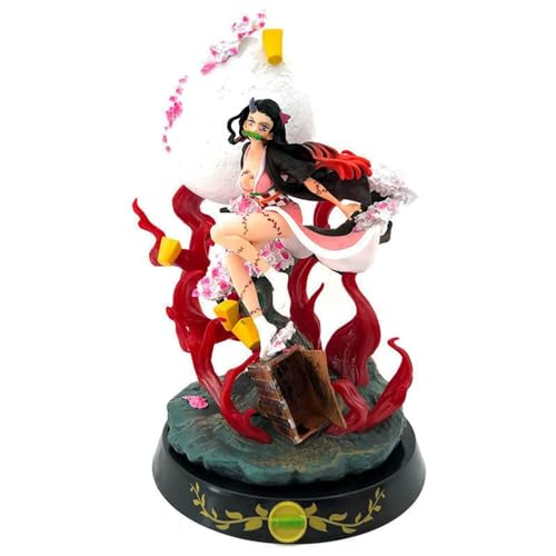 Kamado Nezuko Figure Statue -15cm Anime Battle Scene Nezuko Action Figure Anime Ornament Desktop Decoration Collectible Figurine Sculpture Gifts von Anjinguang