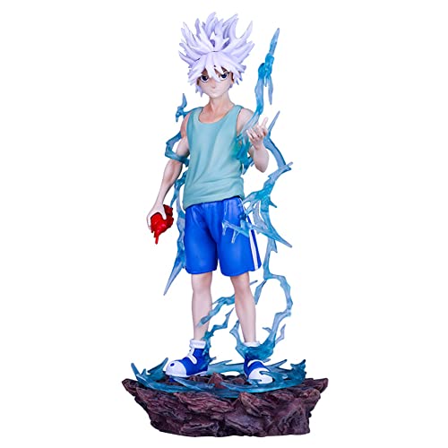 Killua Zoldyck Figur-21,5 cm Anime Charakter Killua Zoldyck Action Figuren Sammelbare für Fans PVC Modell Statue Ornament Table Decoration von Anjinguang