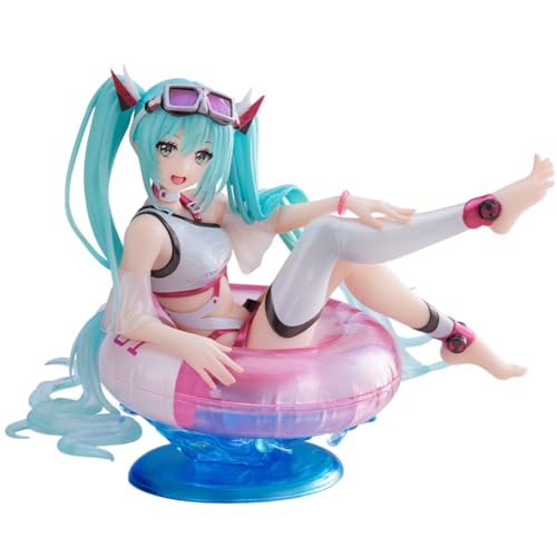 Miku Figur,Anime Miku Figure,13cm Aqua Float GirIs Action Figure,PVC Cartoon Model Statue Figuren Collectible,Desktop Decoration,Gifts for Fans von Anjinguang