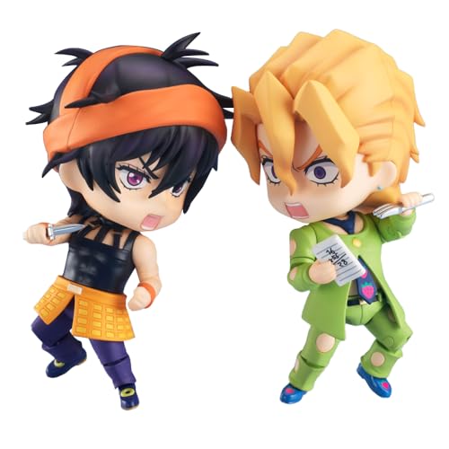 Narancia Ghirga-Figur, bewegliche Anime-Pannacotta-Fugo-Actionfigur (mit Zubehör), Q-Version, Cartoon-Statue, PVC-Modell-Kollektion, Heimdekoration, Geschenke, 11 cm von Anjinguang