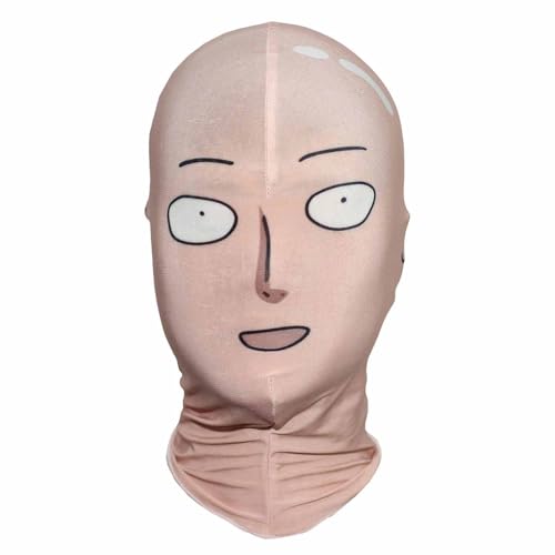 One Punch Man Cosplay Saitama Cosplay Kostüm Tight Onesie Jumpsuit Bodysuits Anime Saitama Suit Muscle Outfits Halloween Kostüm für Kinder und Erwachsene von Anjinguang