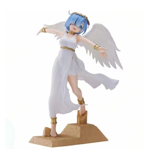 REM Figur Anime Actionfigur Statue Engel Göttin Rem Figur stehend PVC Cartoon Modell 21cm Ornament Dekoration Sammlung Geschenke von Anjinguang