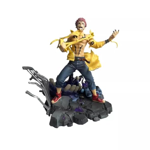 Ryomen Sukuna Figur Itadori Yuji,Anime JJK Action Figure Statue,Standing Figuren Collectible,PVC Cartoon Model for Desktop Decoration/Gifts von Anjinguang