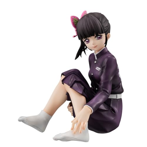 Tanjiro Figur,Agatsuma Zenitsu/Hashibira Inosuke/Tsuyuri Kanao Figur,Anime Action Figure Sitting Position Noddle Stopper Figurine Statue Model Desktop DecorationCollectible Gifts 9cm von Anjinguang