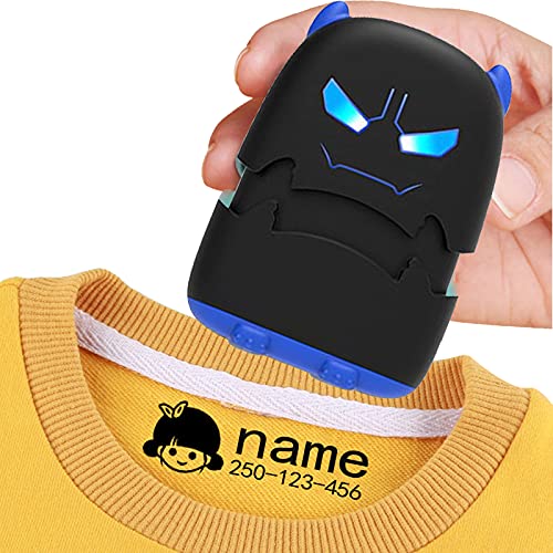 Anlewo Namensstempel Kinder Textil,Textilstempel Kinder Name,Siegelstempel Personalisiert,Kids Namenstempel füR Kleidung,Personalisiert Stempel Name Kinder Waschmaschinenfest (Schwarz) von Anlewo