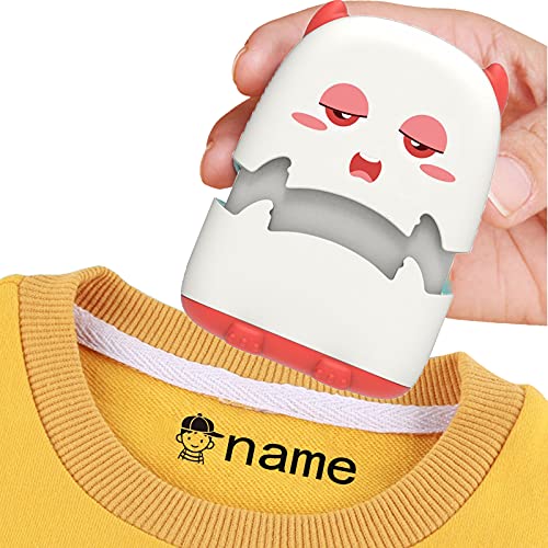 Anlewo Namensstempel Kinder Textil,Textilstempel Kinder Name,Siegelstempel Personalisiert,Kids Namenstempel füR Kleidung,Personalisiert Stempel Name Kinder Waschmaschinenfest (Weiß) von Anlewo