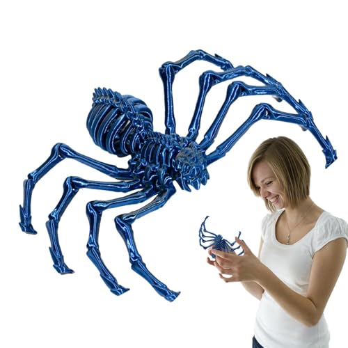 Anloximt 3D-gedruckte bewegliche Spinne, 3D-gedrucktes Spinnenspielzeug | 3D-gedrucktes Zappelspielzeug für Erwachsene,3D bewegliche Spinne Erwachsene Fidget Toys Mystery Spider Halloween Dekorationen von Anloximt