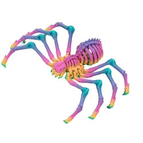 Anloximt 3D-gedrucktes Spinnenspielzeug, Gelenkspinne | Artikulierte gefälschte Spinnenfiguren - 3D bewegliche Spinne Erwachsene Fidget Toys Mystery Spider Halloween Dekorationen von Anloximt