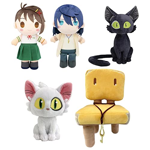 Anloximt Anime Plüschtiere Flauschiges, 25/30 cm Suzume Plüsch Puppe, Suzume Daijin Katze Spielzeug Figuren, Weiche Plüschpuppe Stofftier Cosplay Kuschelplushie for Jungen Mädchen von Anloximt