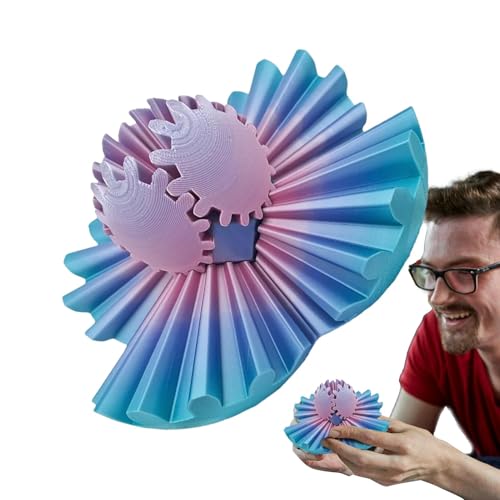 Anloximt Gear Ball 3D, 3D-gedrucktes Gear Ball Fidget - Gear Ball Spin Ball | 3D-gedrucktes Zahnrad-Ball-Zappelspielzeug, Zahnradkugel, einzigartiges 3D-gedrucktes Stressabbau-Zappelspielzeug für von Anloximt