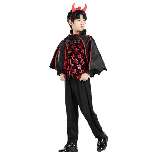 Anloximt Hexenkostüm für Kinder, Hexenkostüm für Mädchen - Atmungsaktives Kinder-Hexe-Cosplay-Kostüm für Kinder, Hexenkleid | Weiches Halloween-Hexenkleid für Kinder-Halloween-Kostüme für von Anloximt