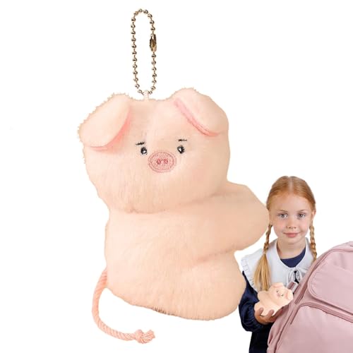 Anloximt Stofftier mit magnetischen Händen, magnetisches Plüschtier, Kuscheltiere Schlüsselanhänger, Pelziges Rucksack-Zubehör, kuscheliges Plüschtier, Tierspielzeug, Puppenanhänger für Mädchen und von Anloximt