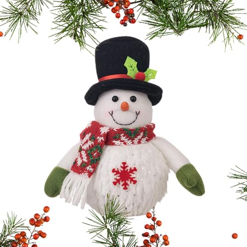 Anloximt Weihnachts-Plüsch-Schneemann-Spielzeug, Stoffpuppen Weihnachts-Schneemann - Schneemannfiguren Schneespielzeug Beleuchteter Plüsch-Schneemann | Animierter Schneemann, weihnachtliches von Anloximt