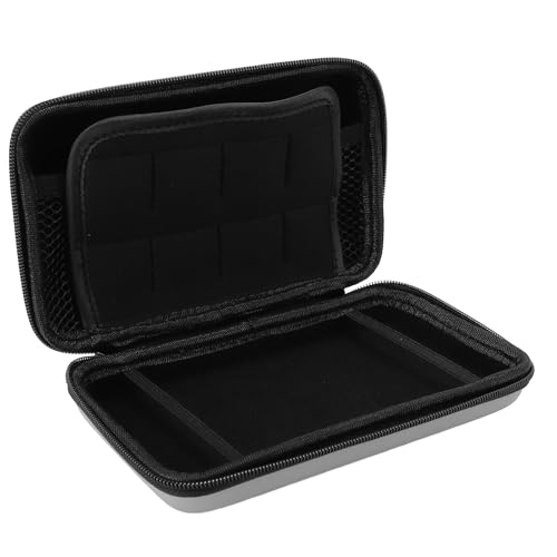 Annadue Spielekonsolen Tragetasche für den Neuen 3DS XL, Hartschalen Reiseschutzhülle mit Innentasche für 8 Spielesteckplätze (Silver) von Annadue