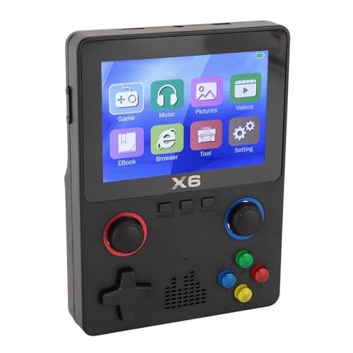 Handheld Spielekonsole, 3,5 Zoll IPS OCA Farbbildschirm, Unterstützt 11 Emulatoren, 32G Speicherkarte, TV Ausgang für MD-, CPS- und SMD Spieler (Black) von Annadue