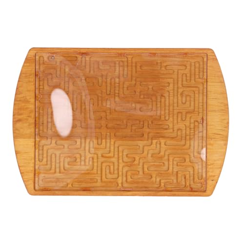 Holzlabyrinth Brettspiel, Eichenlabyrinth für Bildung und Spaß, 3D ausgewogenes Labyrinth Brettspiel, Denksport Puzzle Logikspiel für Erwachsene, Jugendliche, Jungen und Mädchen von Annadue