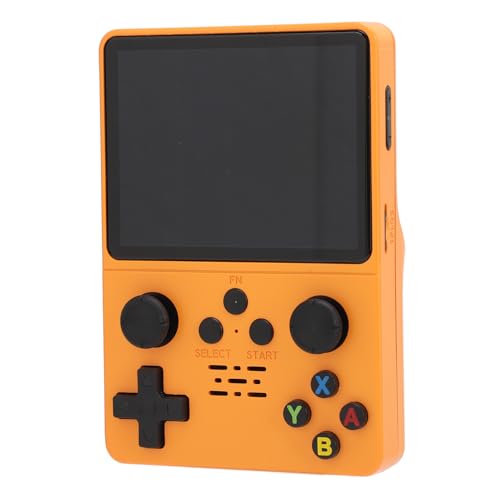 R35s Handheld Spielekonsole, Tragbare R35S Konsole mit 3,5 Zoll 640 X 480 IPS HD Bildschirm, Unterstützt 20 Mainstream Simulatoren, Dual Joystick, Spielekonsole für Gamer (128G von Annadue