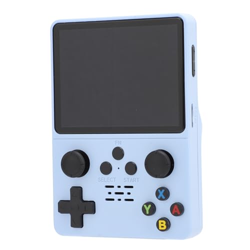 R35s Handheld Spielekonsole, Tragbare R35S Konsole mit 3,5 Zoll 640 X 480 IPS HD Bildschirm, Unterstützt 20 Mainstream Simulatoren, Dual Joystick, Spielekonsole für Gamer (128G von Annadue