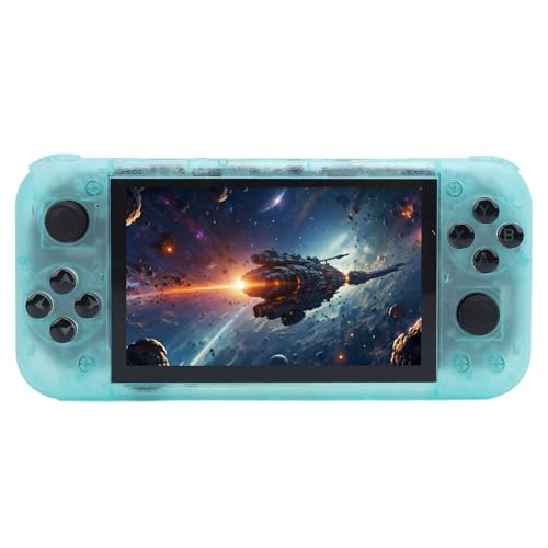 RG50xx Retro Handheld-Spielekonsole, 5,0-Zoll-IPS-Bildschirm Linux-System Integriert 128 G TF-Karte 20000 Spiele, 3000-mAh-Akku, Support TV Output (grün) von Annadue