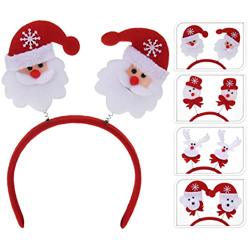 Annastore 12 x Haarreife Fancy mit Federn für Weihnachten - Witziger Kopfschmuck für Weihnachten - 12 x Weihnachtshaarreife, Farbe Nikolaus von Annastore