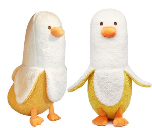 Cute Banana Duck Plush Toy Funny Plushies Banana Duck Stuffed Animal,Banana Duck Plush Pillow,Funny Hugging Pillow Sleeping Cushion Soft Gifts for Boys Girls Birthday Christmas (white, 90cm(35.4")) von Annco