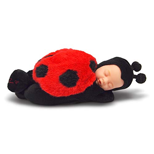 Anne Geddes 572603 Large Sleeping Baby Ladybug 12 inch / 30 cm Doll - Bean Filled Soft Body / Großer schlafender Baby Marienkäfer 30 cm Puppe von Anne Geddes