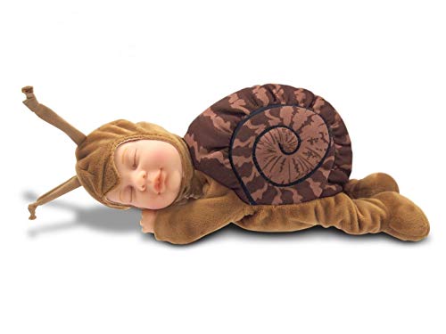 Anne Geddes 579168 Braune Schnecke Puppe / Brown Snail 9 inch Baby Doll - Bean Filled Soft Body von Anne Geddes