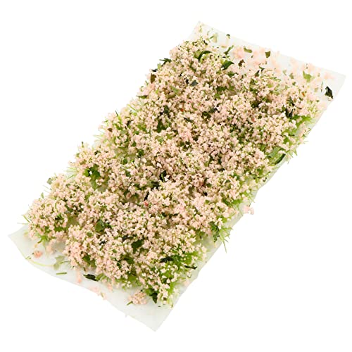 Anneome 1 Schachtel sandtisch DIY Material grünes Moos rosa Pflanze Blütenhaufen Gras Puppenhausblumen Miniaturgras kunstpflanze kunstplflanze Mini-Fake- Miniaturornament Plastik von Anneome