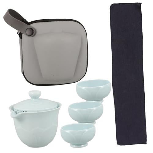 Anneome 1 Set Reise Teeset Teetasse Teetassen Teebecher Keramik Teetassen Set Keramik Tee Servier Set Kleine Teetasse Chinesisches Teebrauen Teegeschirr Keramik Teegeschirr Set von Anneome