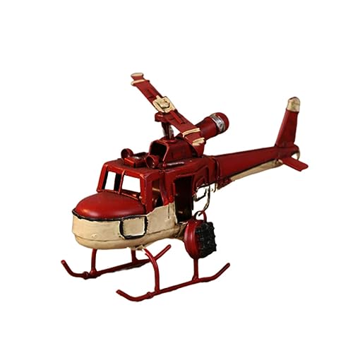 Anneome 1 Stück Flugzeug Aus Eisen Doppeldecker-Modell Flugzeughandwerk Rot von Anneome