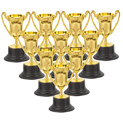 Anneome 10 Stück Trophäen Trophäen Für Kinder Familientreffen Geschenke Preis Spielpreis Kinder Trophäen Große Spielzeuge Für Preise Goldene Trophäen Für Kinder Partygeschenke von Anneome